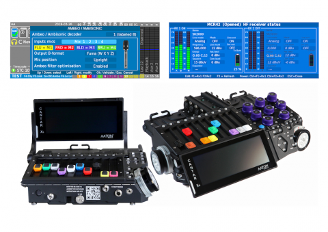 Aaton Digital’s award winning location sound recorders CantarMini and CantarX3 now include Sennheiser AMBEO® technology as standard Aaton Digital’s award winning location sound recorders CantarMini and CantarX3 now include Sennheiser AMBEO® technology as standard